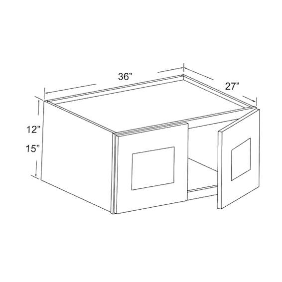 Refrigerator Wall Cabinet - 12"H, 15"H