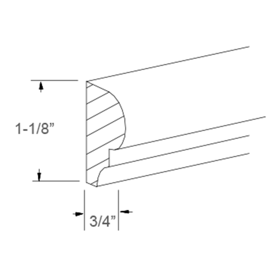 Chair Rail Molding - 3-1/4"