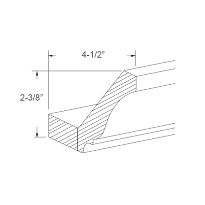 Crown Molding with Base - 3-1/4"