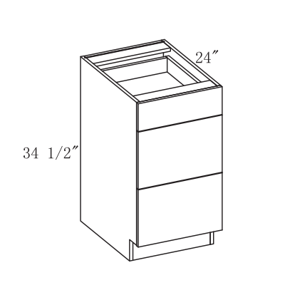 Impress Base Cabinet 3 Drawers, 12"-36" W