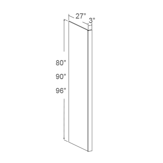 Refrigerator Panel with Return Filler - 5/8" Thickness