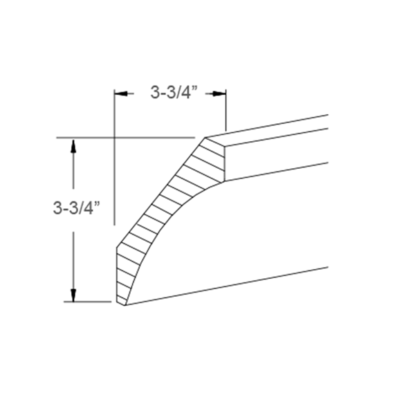 Large Cove Molding - 5-1/4"