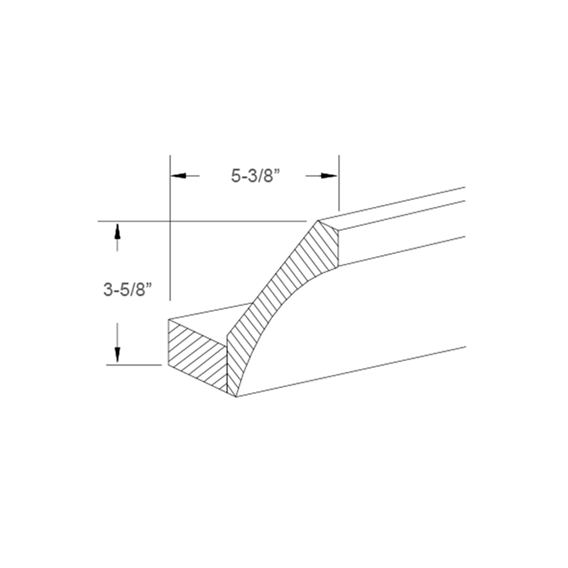 Cove Molding with Base - 3-1/4