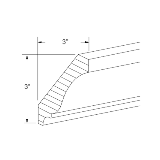 Large Crown Molding - 5-1/4"