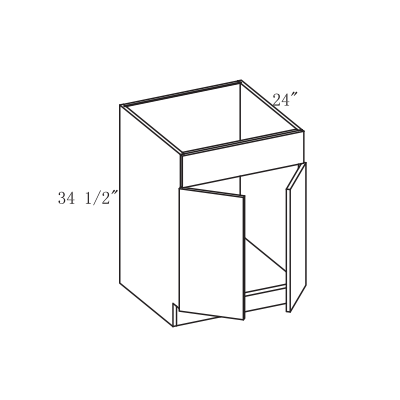 Impress Sink Base, 2 Doors, 30"-42" W