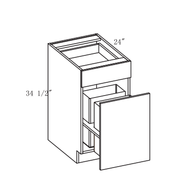 Impress Trash Can Base Cabinet, 18" W