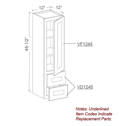 Vanity Counter Linen Cabinet