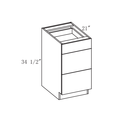 Impress Vanity Drawer Base Cabinet, 12"-18" W