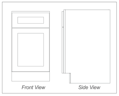 Vanity Base Cabinet, 1 Door