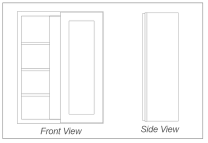 Wall Blind Corner (L or R) - 42"H