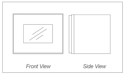 Wall Cabinet Glass Door Insert, 12"H