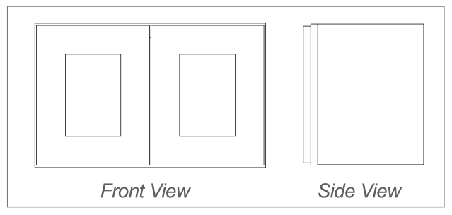 Wall Cabinet - 12"H and 15"H