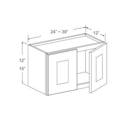 Wall Cabinet - 12"H and 15"H