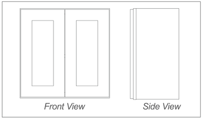 Wall Cabinet - 18"H and 21"H