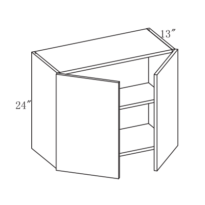 Impress Wall Cabinet, 2 Doors, 24" H