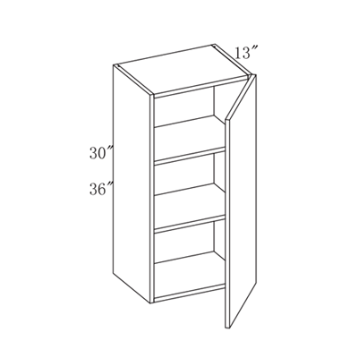 Impress Wall Cabinet, 1 Door, 30"-36" H