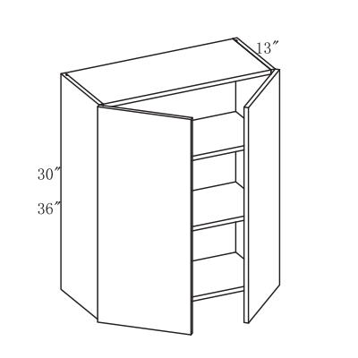 Impress Wall Cabinet, 2 Doors, 30"-36" H