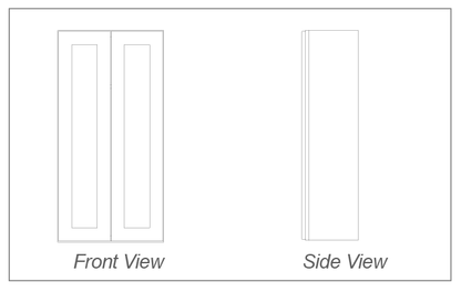 Wall Cabinet 42"H, 2 Doors