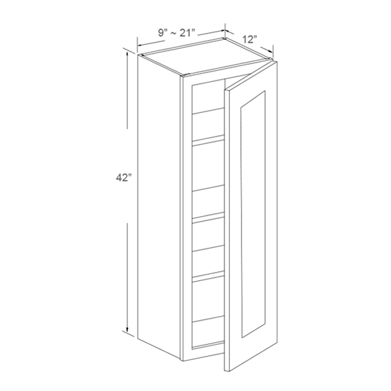 Wall Cabinet - 42"H