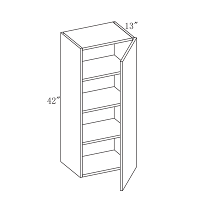 Impress Wall Cabinet, 1 Door, 42" H