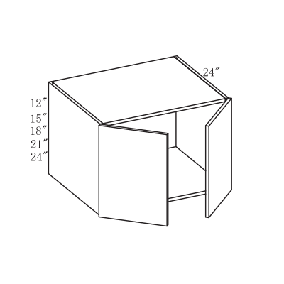 Impress Wall Cabinet, 2 Doors, 12"-24" H