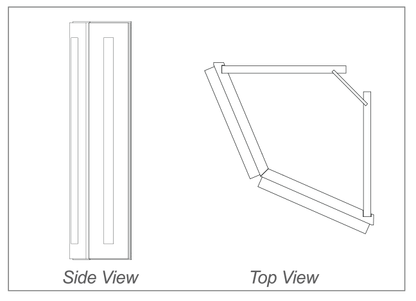 Wall End Corner - 42"H