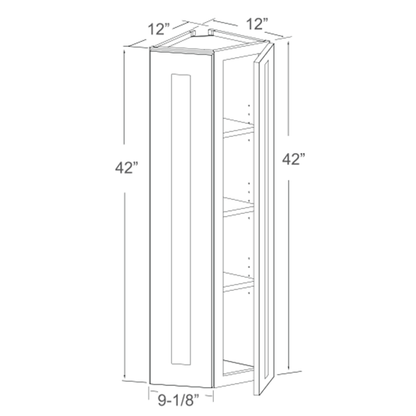 Wall End Corner - 42"H