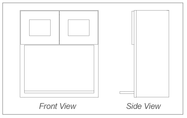 Microwave - 30"H, 36"H, 42"H