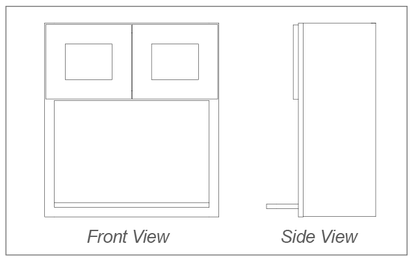 Microwave - 30"H, 36"H, 42"H