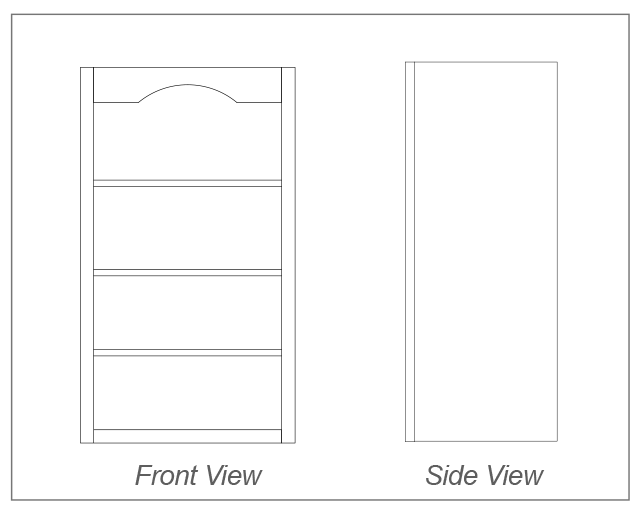 Wall Open Shelf - 42"H