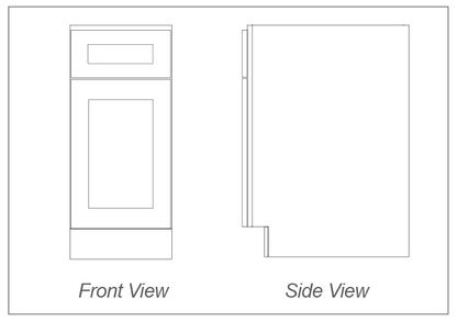 Waste Bin Base Cabinet