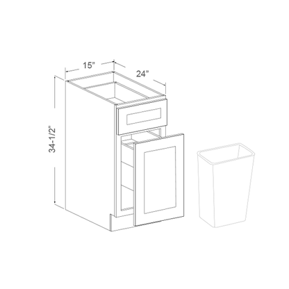 Waste Bin Base Cabinet